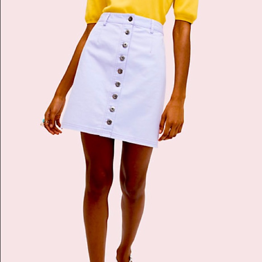 NWT Kate Spade Button Front Mini Skirt